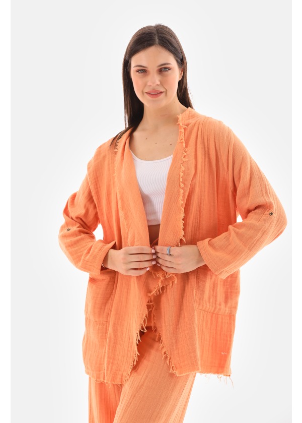 Yazlık Cepli İnce Ceket